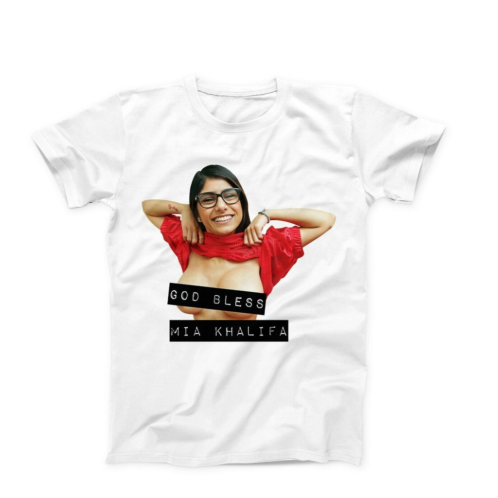 mia khalifa porn star funny joke birthday gift personalized cotton tee shirt men - Shopee Malaysia