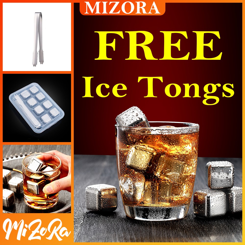 Metal Ice Cube Stainless Steel Ice Cube Set SS 304 Food Grade Ice Maker Reusable Ice Cube Stone Ice - RS030