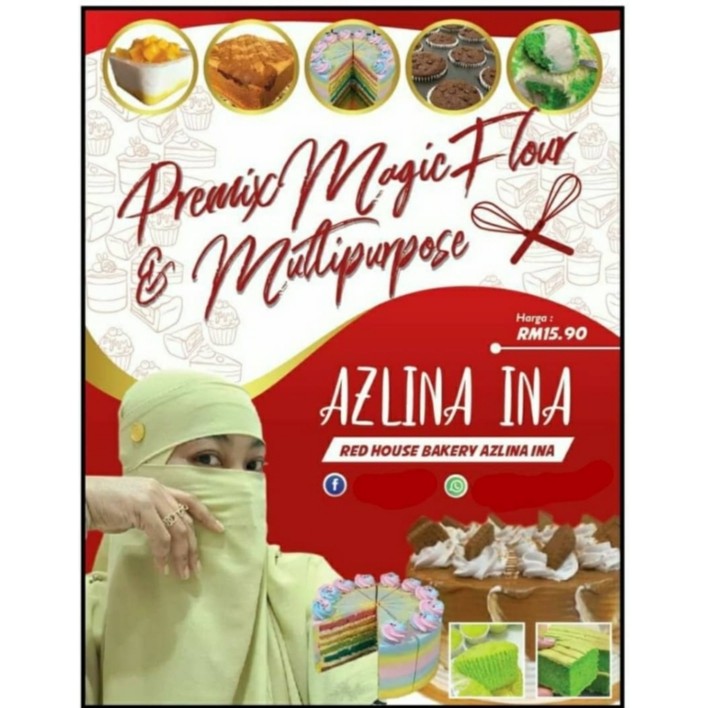 Premix Magic Flour & Multipurpose Azlina Ina | BeeCost