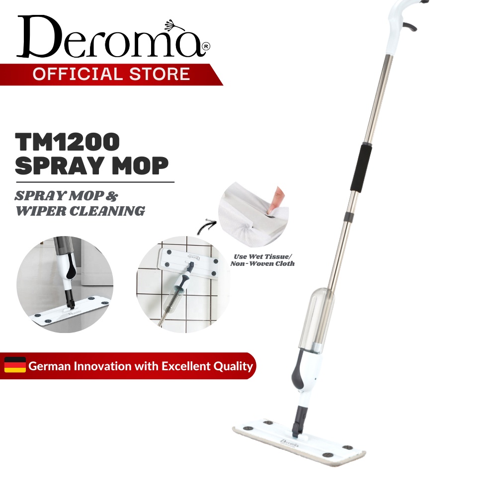 Buy Deroma Deerma Tm1000 Tm1200 Micro Fiber Spray Mop Wiper Wet And Dry 3 In 1 Upgraded Version Seetracker Malaysia