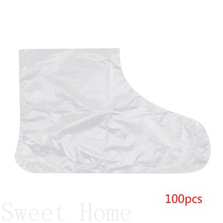 100pcs Foot Pad Disposable Cover Clear Plastic Anti Wrinkle Water Lock Ultra-thin Transparent CHSG