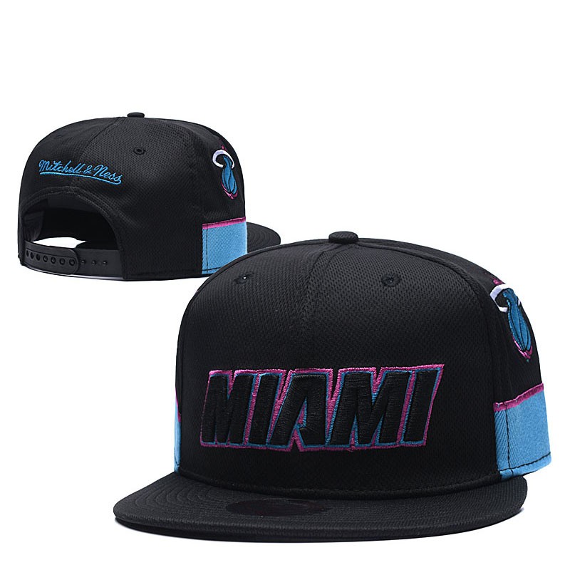 Miami Heat Cap Hat Nba High Quality Embroidered Hat Hip Hop Hat Street Dance Flat Hat Shopee Malaysia