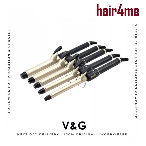 V&G Professional Ionic Curling Tong Iron 19mm 22mm 25mm 28mm 32mm