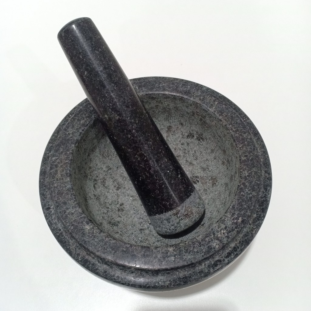 High Quality Natural Black Granite Stone Pestle And Mortar 