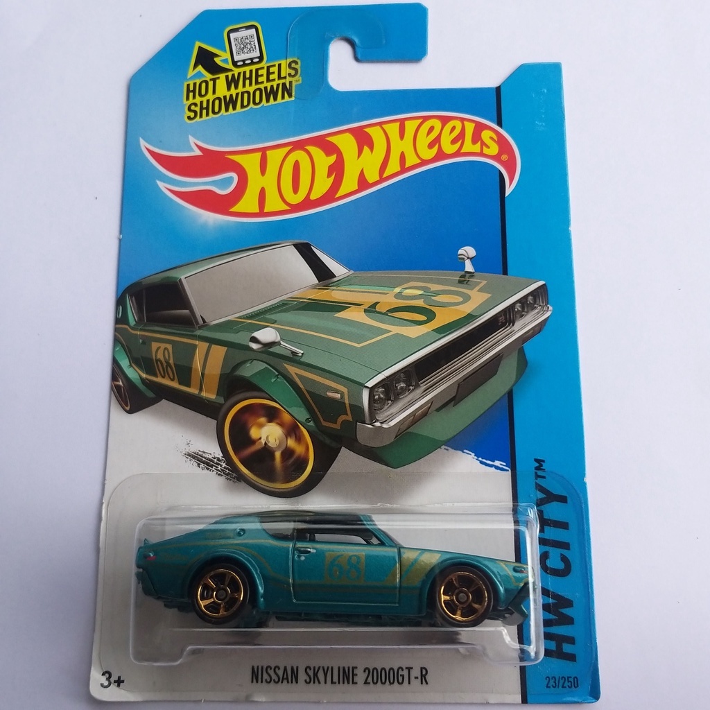 Hot Wheels Nissan Skyline 2000GT-R | HW CITY | Blue | 1:64 Scale ...