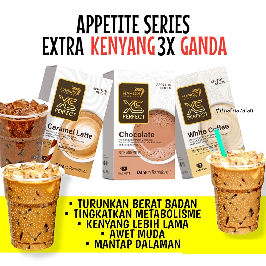 🔥XS PERFECT DRINK APPETITE SERIES ORIGINAL HQ HARQIS EMPIRE🔥 | Shopee ...