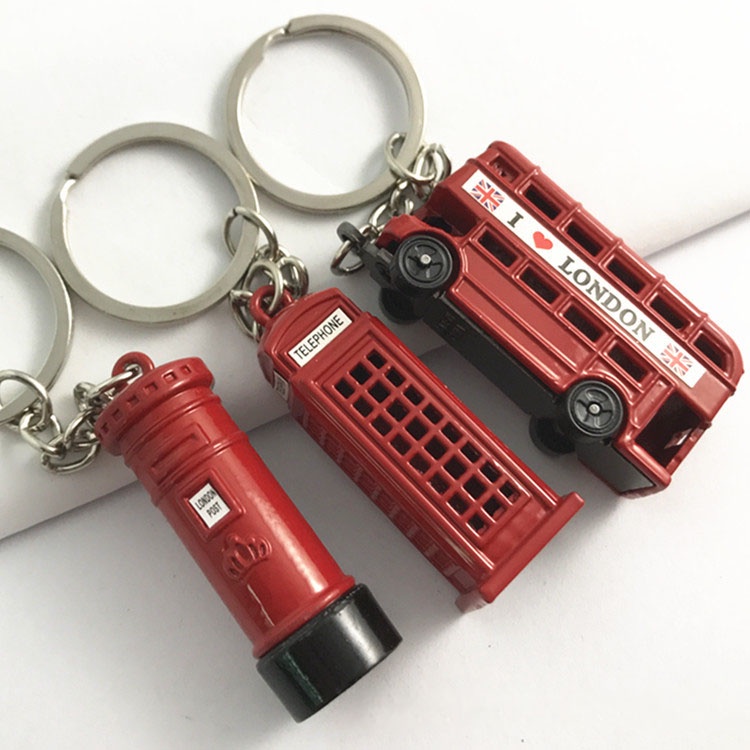 British Miniature London Model Key Ring Keychain Souvenir