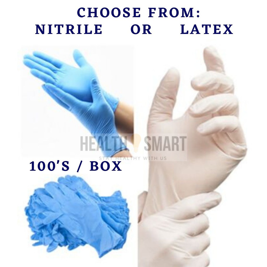 latex or nitrile gloves