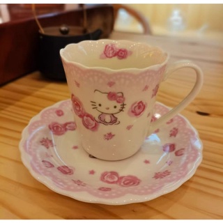 Hello Kitty Teapot & Teacup & Sorcer Unused item Stacking Tea pot Sanrio Japan