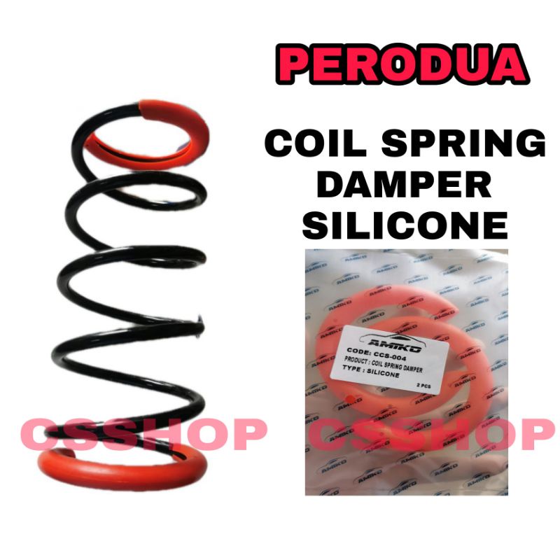 PERODUA COIL SPRING DAMPER SILICONE FRONT / REAR SAME USE SUSPENSION Shopee Malaysia