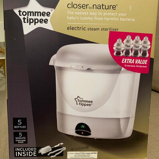 tommee tippee electric steam steriliser set