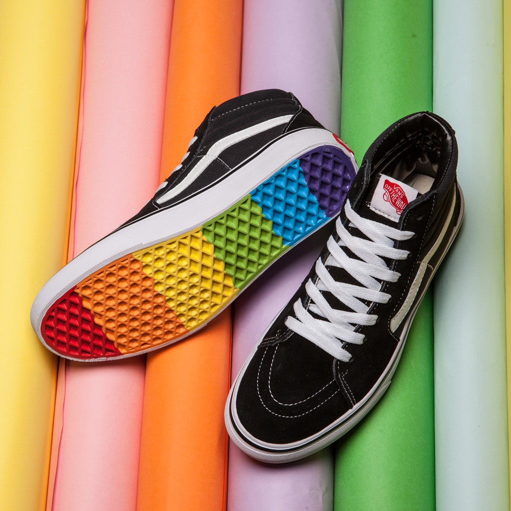 vans high top rainbow