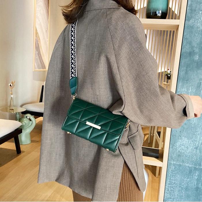 (Art. 4725) Green Leather Party BAG LULEA TA116G3 Small IMPORT Korean ...