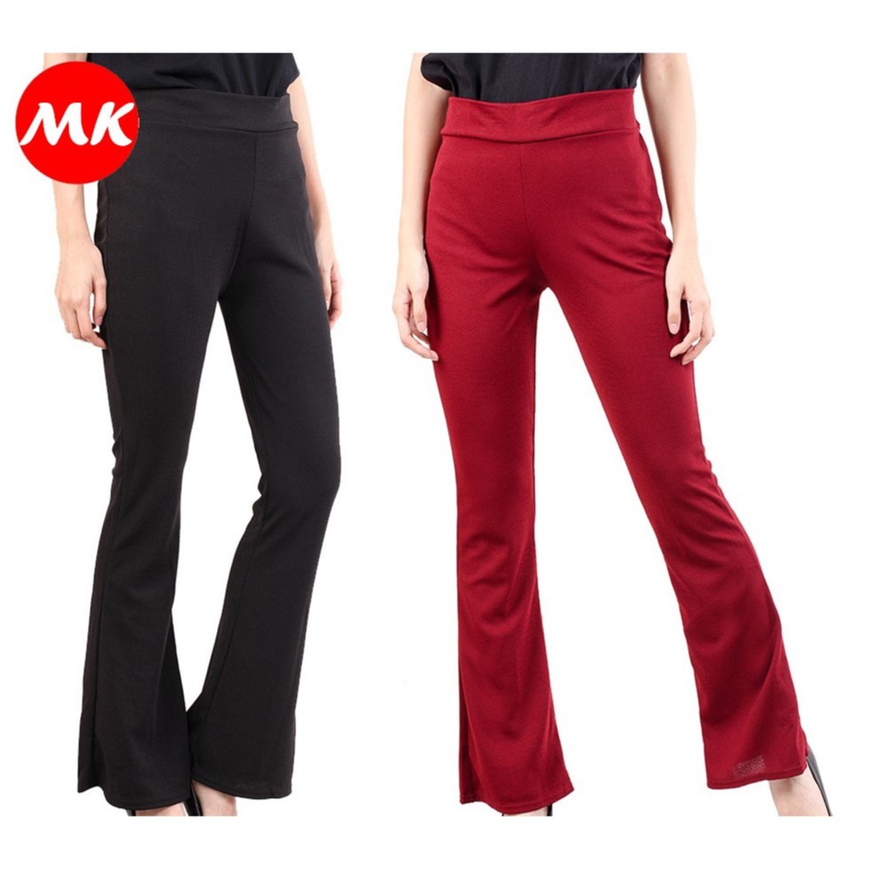 ?Ready Stock? MK WOMEN'S Urbane Muslimah Bootcut Palazzo Pants Muslimah Palazo Pants Seluar Bootcut Perempuan [M14/788]