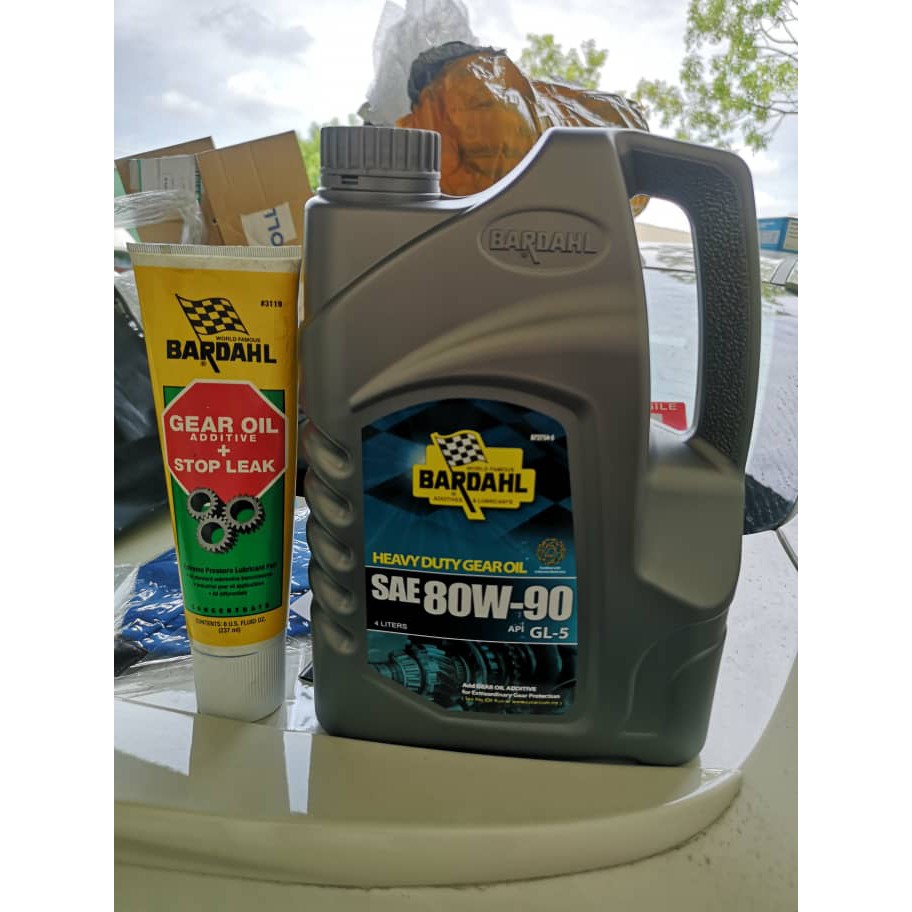 Bardahl SAE 80W90 Gear Oil (API GL5) (4Litre)+Bardahl Gear Oil