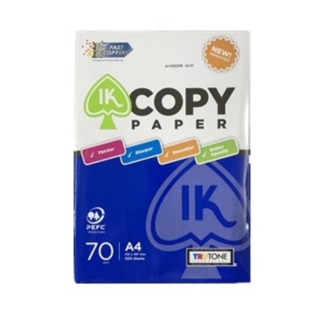 IK Copy A4 Paper - 70gsm (100 sheets/pack) | Shopee Malaysia