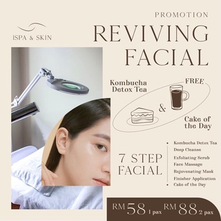 Reviving Facial - 7 Step rejuvenation FREE kombucha and cake