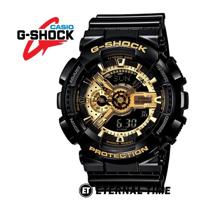 g shock black gold original