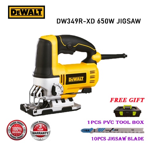 Dewalt Dw R Dwe Heavy Duty Jigsaw Foc Pcs Jigsaw Blades Pcs Tools Box Shopee Malaysia