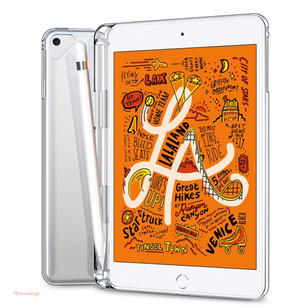 ipad mini 5 clear case with pencil holder