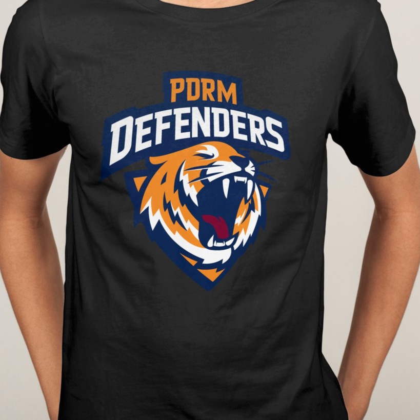 Printing Cotton Men T Shirt Pdrm Defenders Sepak Takraw League Stl Shopee Malaysia