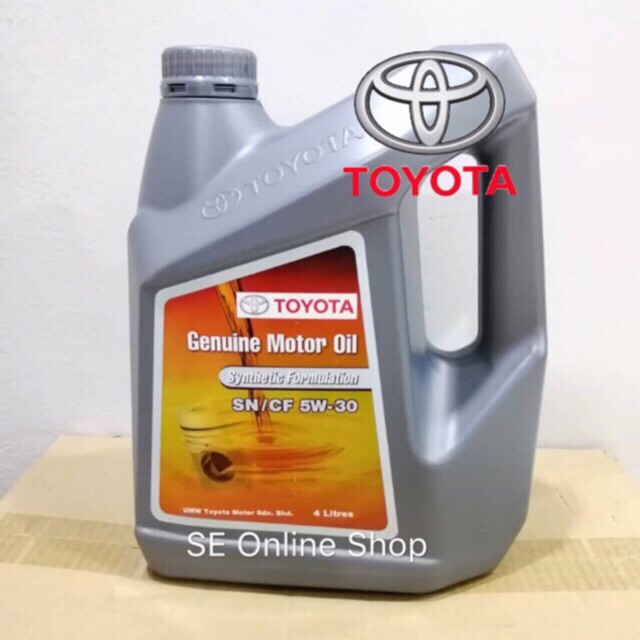 Toyota 5W-30 Synthetic Formulation Engine Oil 4Litre 