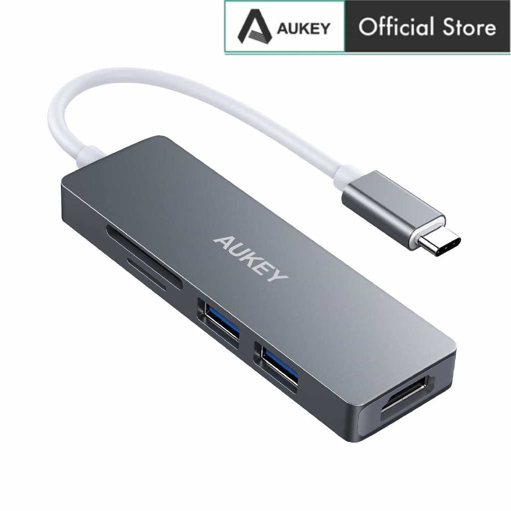 Aukey Cb C In Usb C Hub With K Hdmi Port Usb Ports Sd Tf Card Reader Slot Usb C