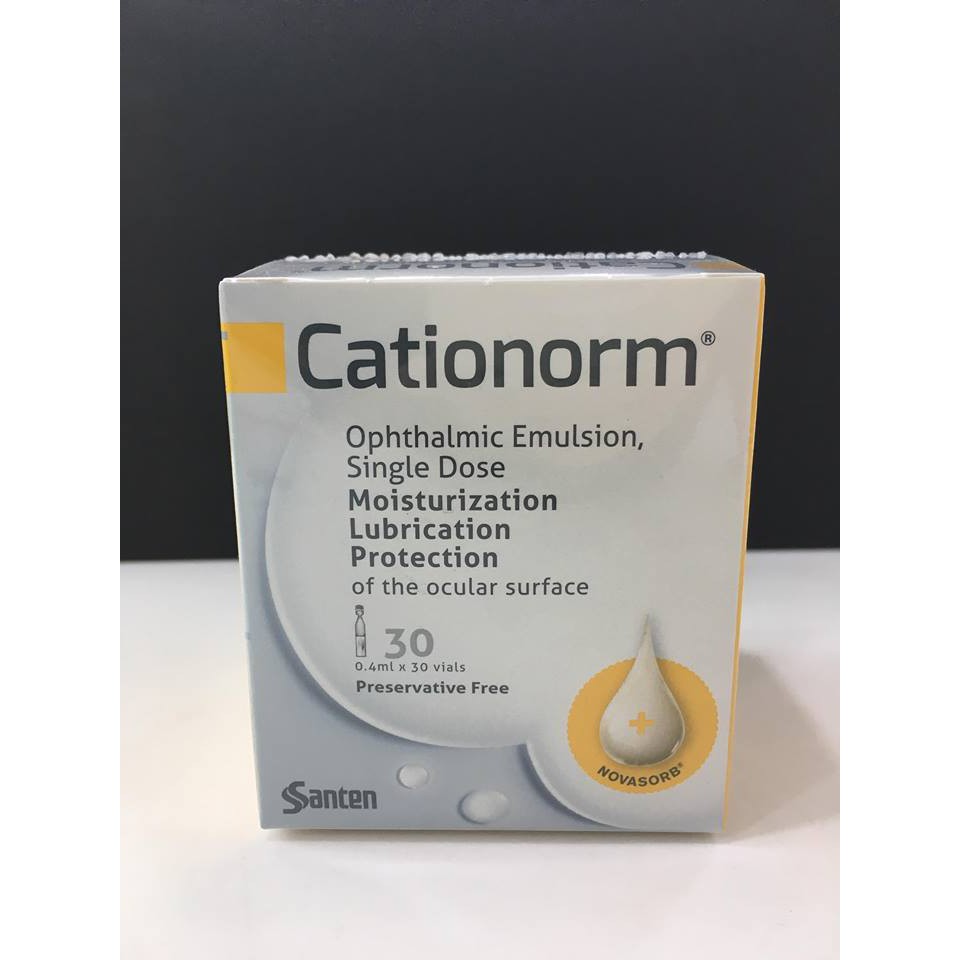 CATIONORM OPHTHALMIC EMULSION 0.4ML 30S(EXP2023) Shopee Malaysia