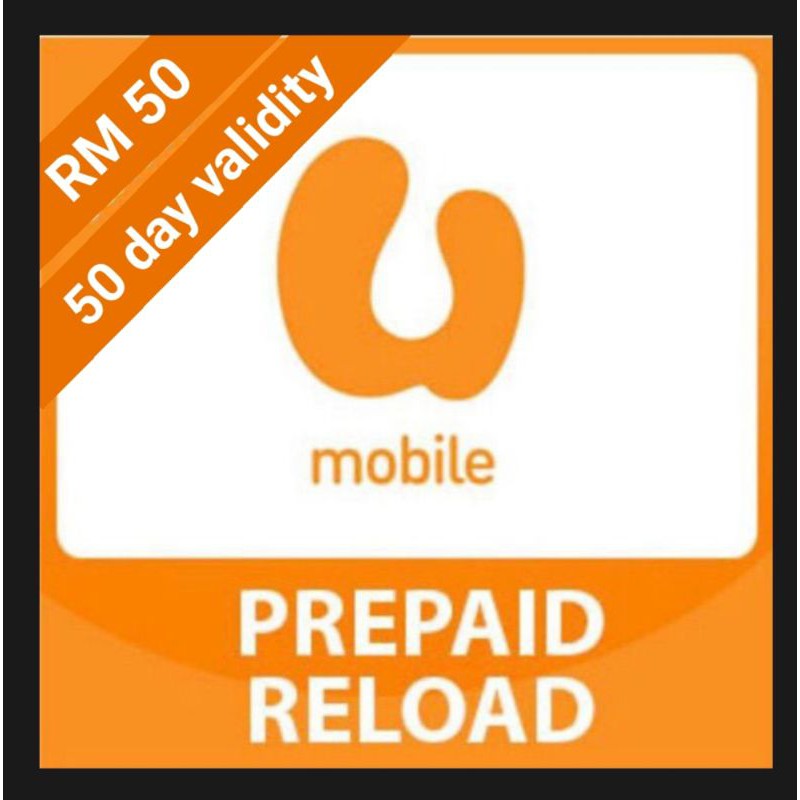 Buy Rm 50 U Mobile Prepaid Topup Reload Not Share A Topup Seetracker Malaysia