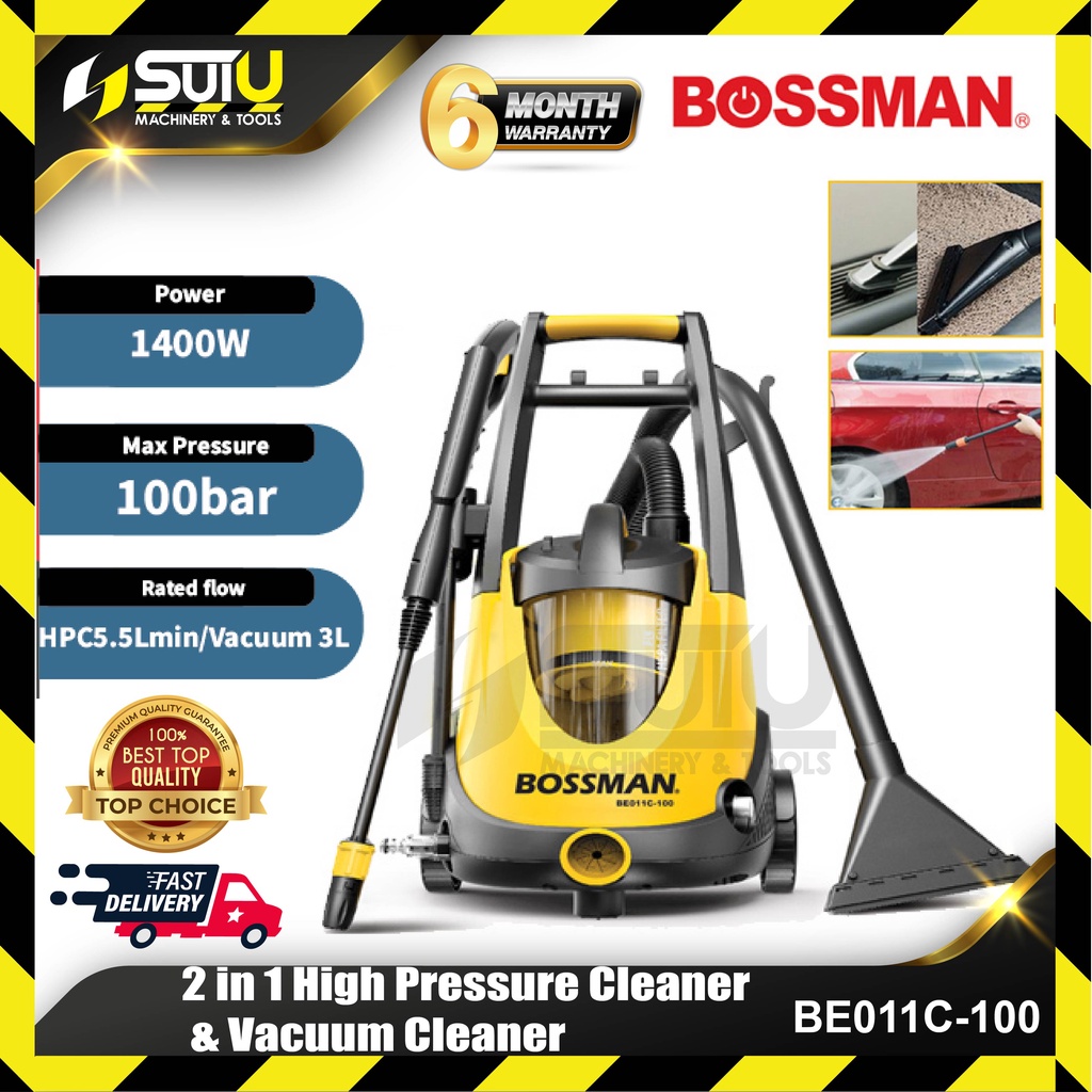 BOSSMAN BE011C100 / BE011C100 100BAR 2 In 1 High Pressure Cleaner
