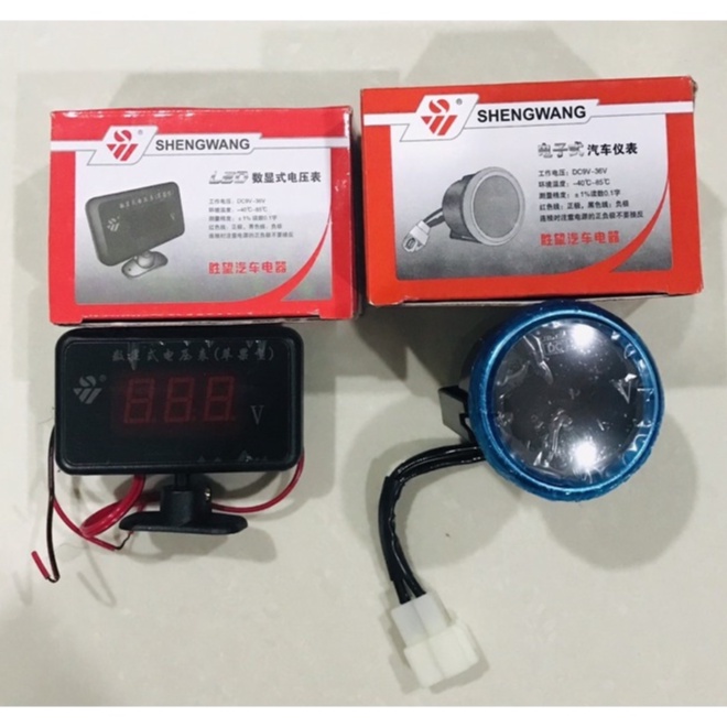 12V 24V Volt meter Car Battery Gauge Monitor LED lcd Waterproof