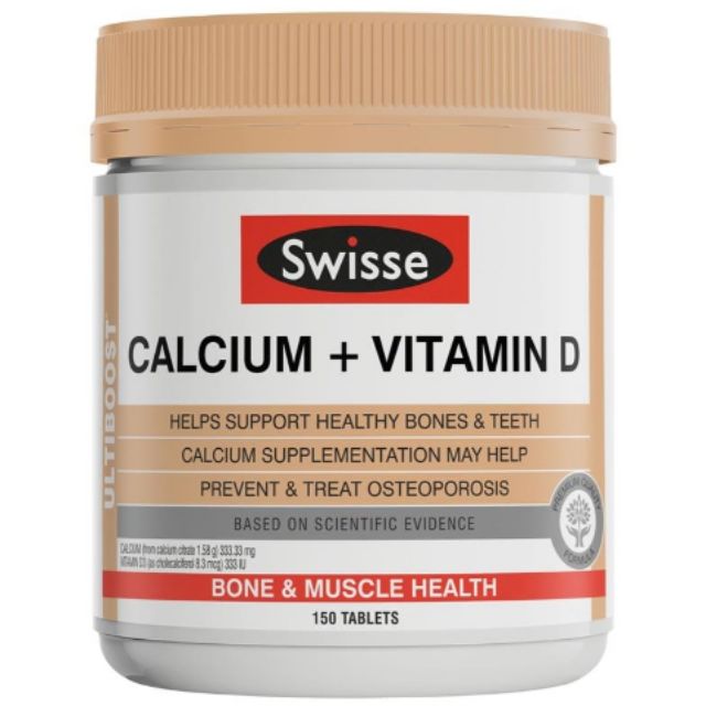 Swisse Calcium + Vitamin D 150 Tablets | Shopee Malaysia