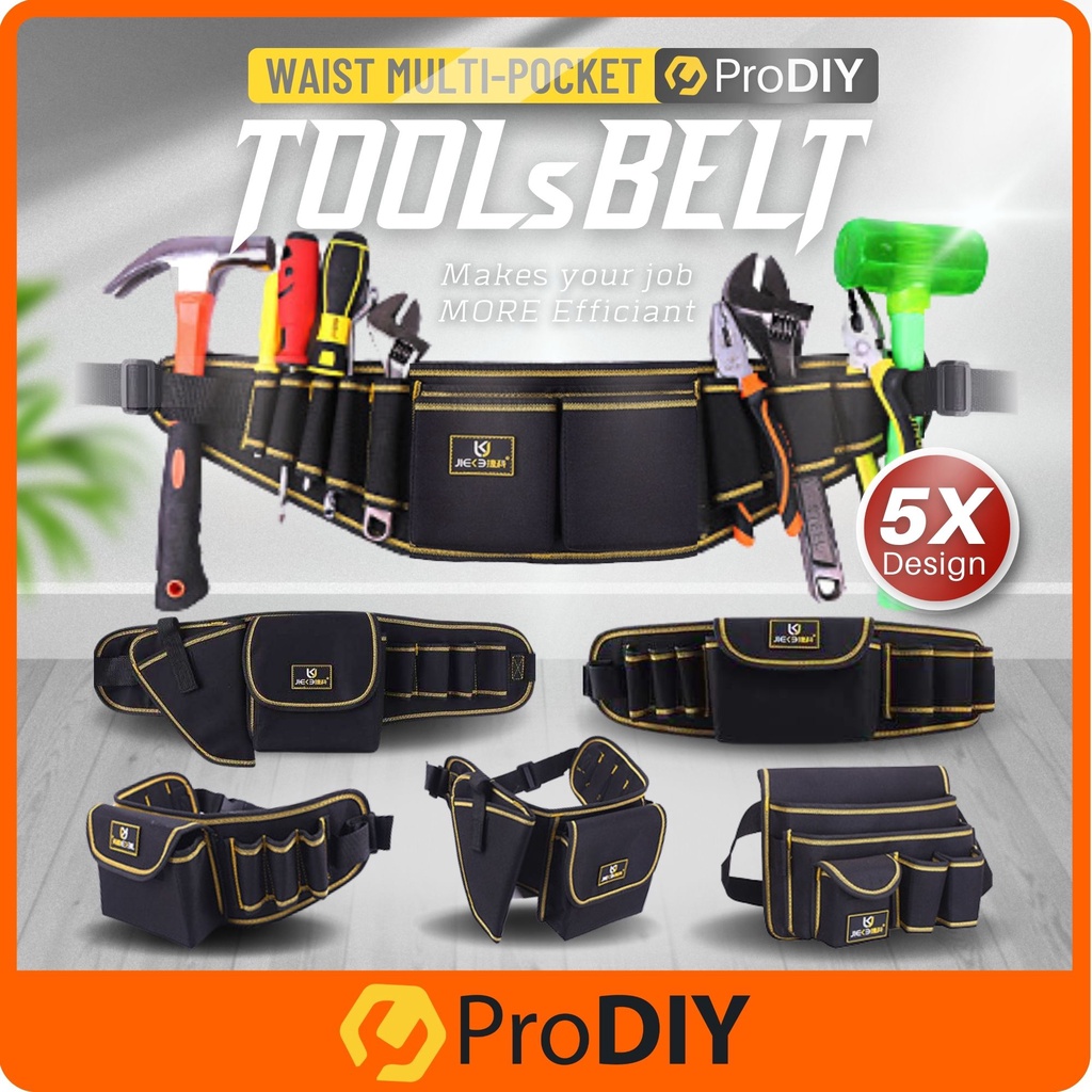 PRODIY Hardware Tool Kit Bag Waist Pocket Pouch Tool Bag Tools Storage