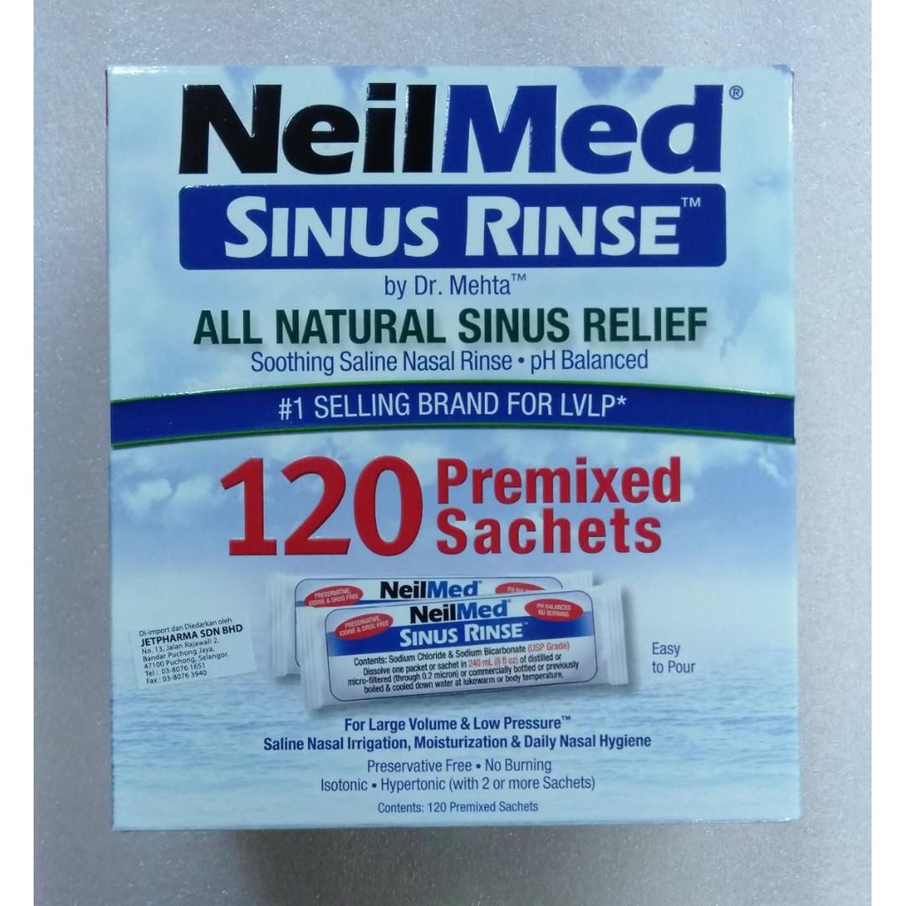 Neilmed Sinus Rinse 1 Premixed Sachets Adult Exp 04 23 Shopee Malaysia