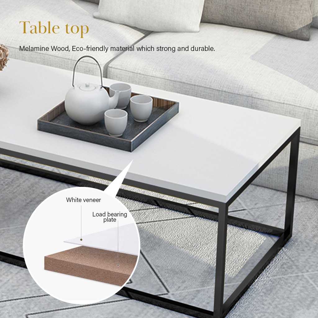 FINSSO: AYO Marble Texture Coffee Table