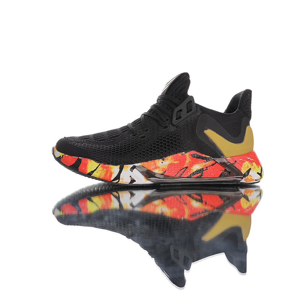 adidas alphabounce black and orange