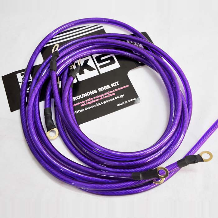 HKS 5 Points Earth System Grounding Ground Wire Cable Kit Auto High