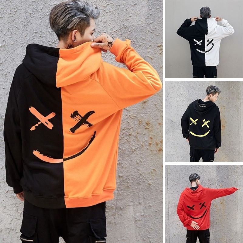 marshmello orange and black hoodie