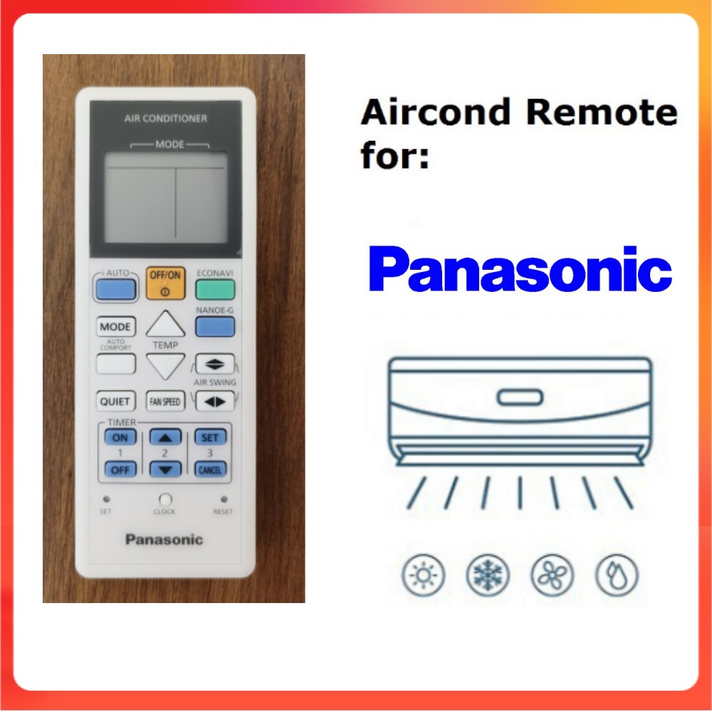 PANASONIC AIR CONDITIONER REMOTE CONTROL [INVERTER SERIES] RC4551