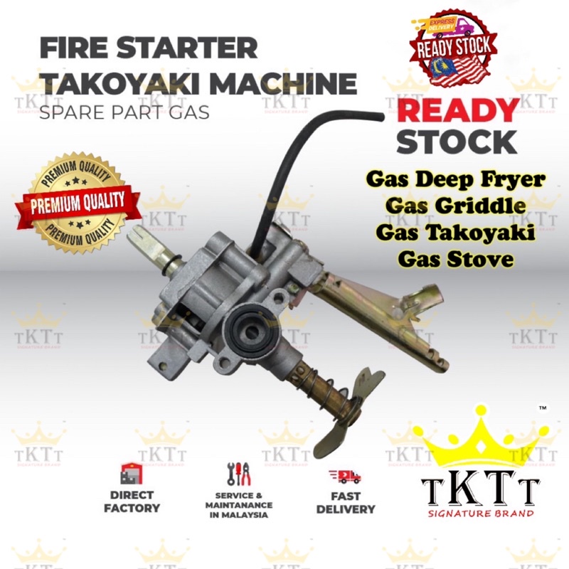 TKTT Ignition Spare Part Fire Starter Machine Takoyaki Spare part Dapur Takoyaki Pemetik Auto Gas Deep Fryer Griddle