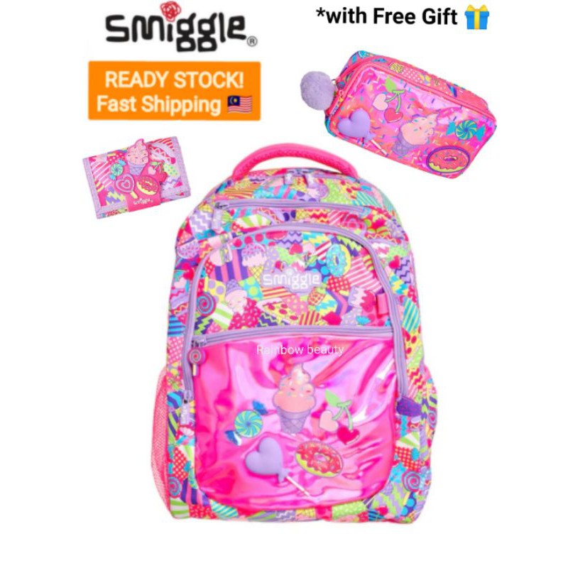 (READY STOCK) Smiggle Backpack Beg Sekolah Kanakkanak Stationary Kit