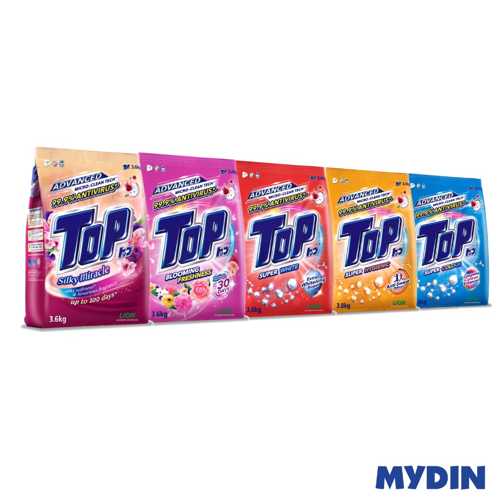 Top Powder Detergent (3.6kg/3.8kg) 5 Variants Shopee Malaysia