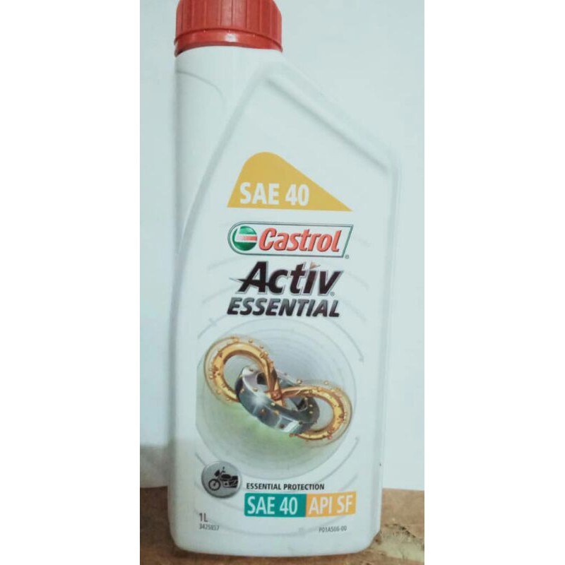 CASTROL ACTIV ESSENTIAL SAE 40 / API SF 1 Liter | Shopee Malaysia