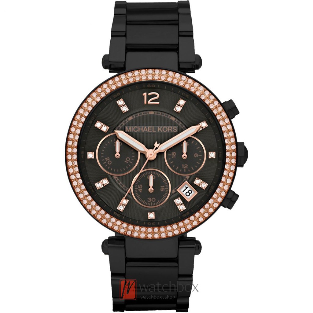 black michael kors watch ladies