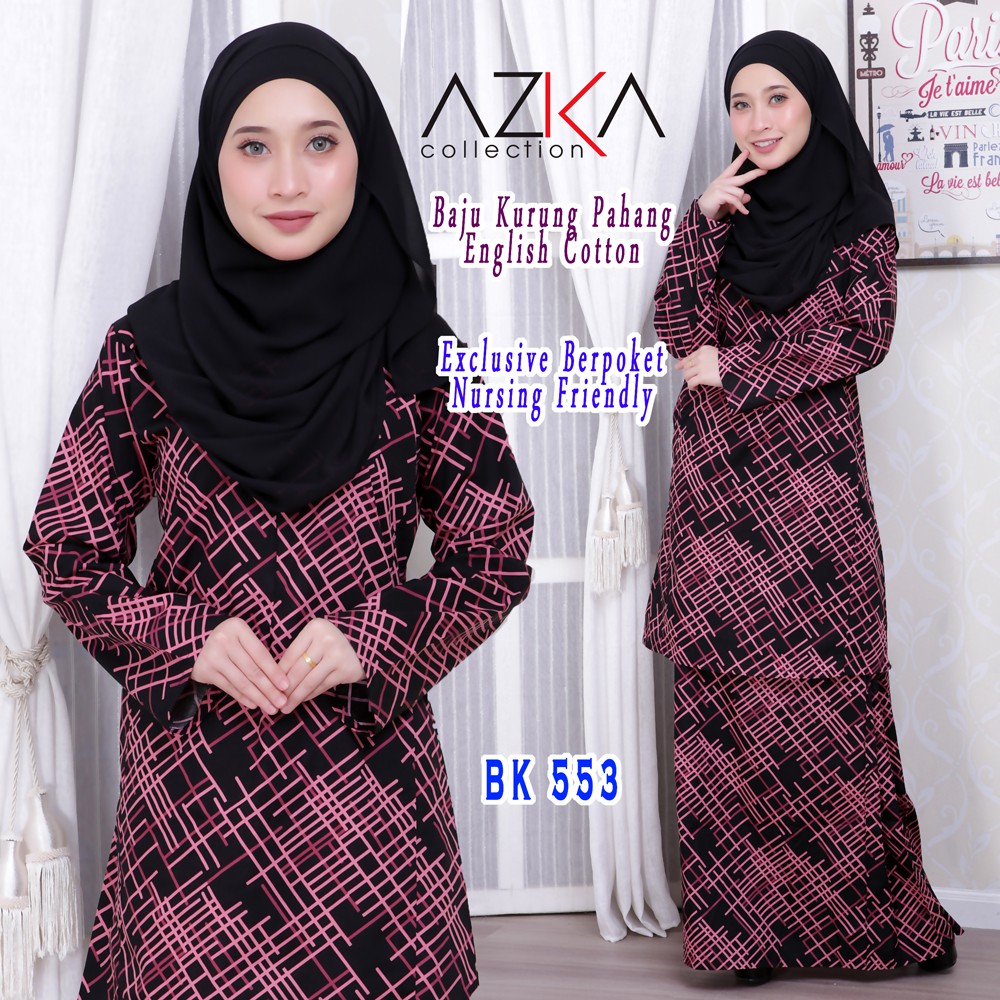 BIG SALE  Kurung  Pahang  English Cotton by AZKA 