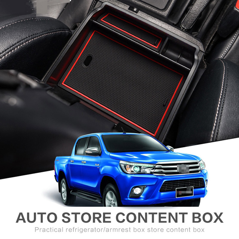 for Toyota Hilux SR5 4x4 2015-2021 REVO Water Cup Holder Central Storage Box 