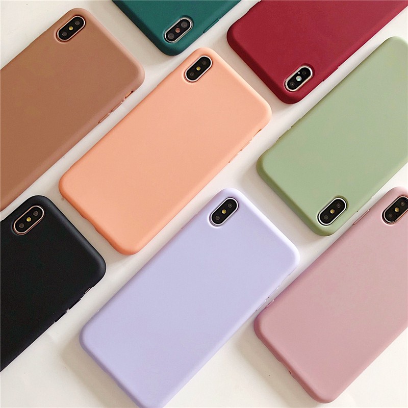 Casing iPhone 11 11 PRO MAX X Xs xr xs Max 6 6s 7 8 plus iPhone case plain color Silicone / TPU Soft case Cover | Shopee Malaysia