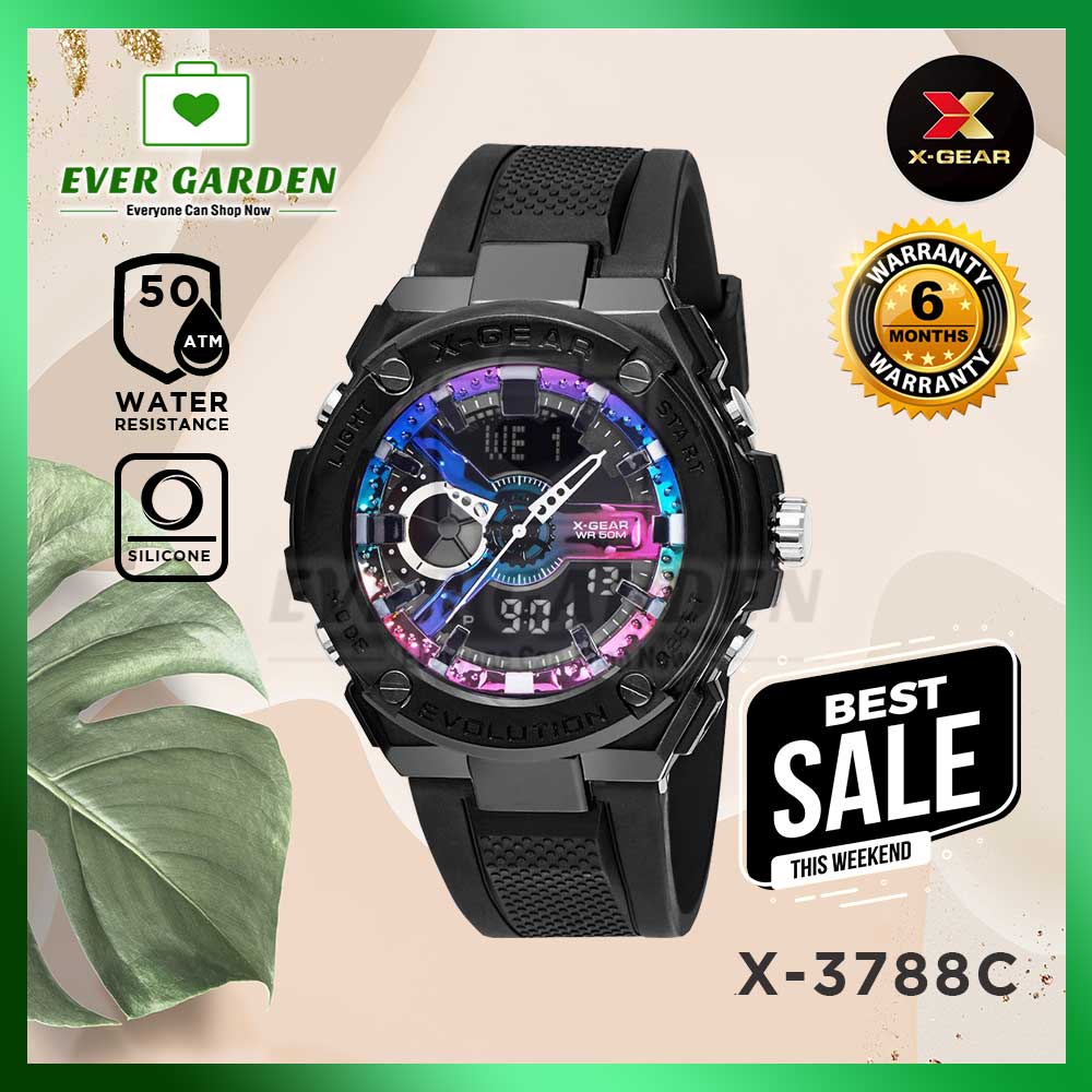 Evergarden X-Gear M-3788C Men Watch Top Luxury Brand Men’s Sports Military Watches 16 Type Color: 16.Moonbow Color(BLK)