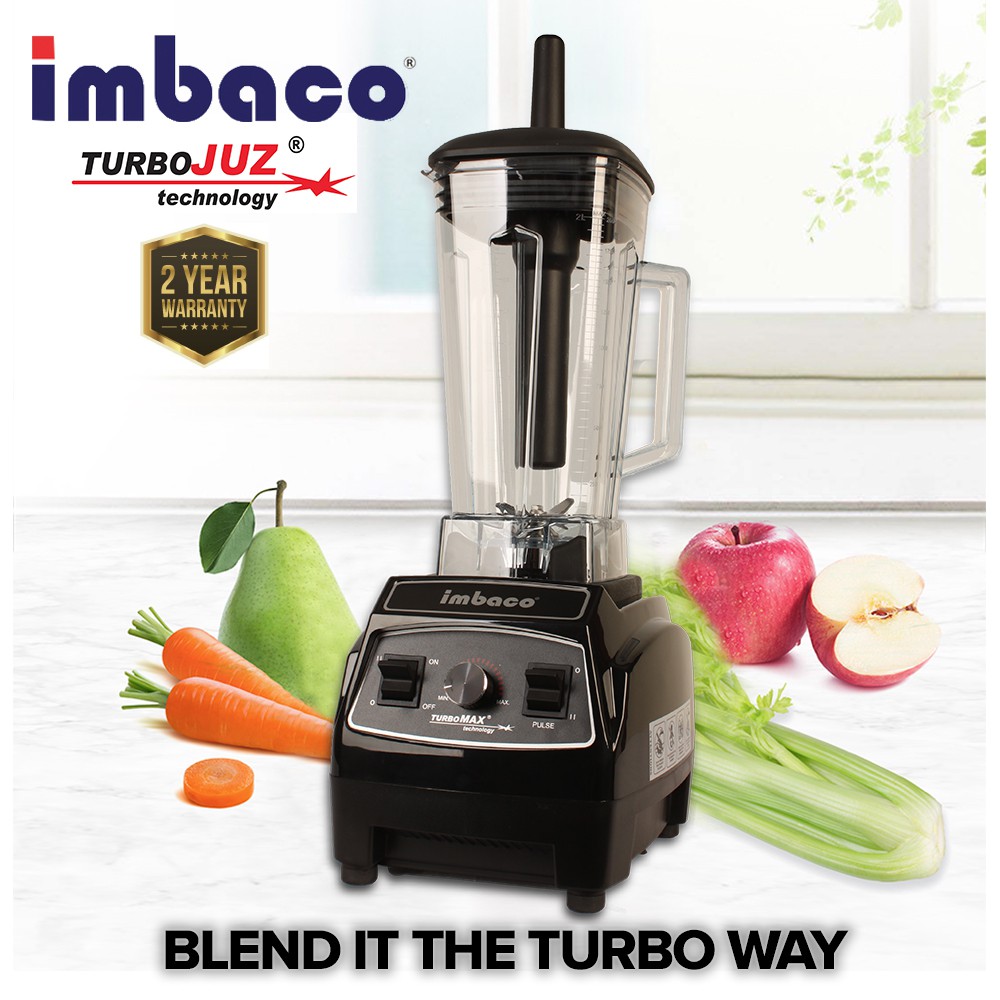 Imbaco TurboMAX Commercial Multipurpose Heavy Duty Super Ice Crusher Blender Cutter Turbo (2200W) KB764-BL