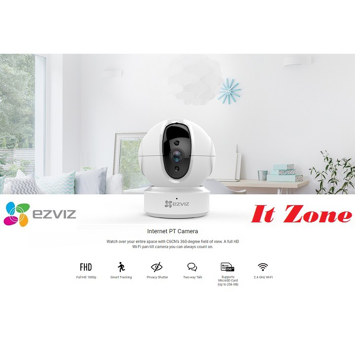 Ezviz C6CN Full HD 1080P Pan & Tilt Wi-Fi Camera (2MP/4MM) | Shopee ...